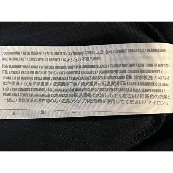 Abercrombie Fitch Black Dress Size Large Off Shoulder Bodycon Stripe Women New - Picture 9 of 9